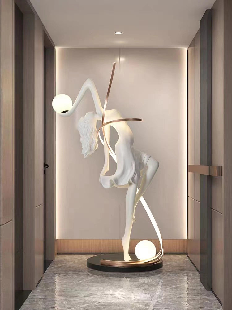 Sculpture Danseuse Lumineuse Abstraite