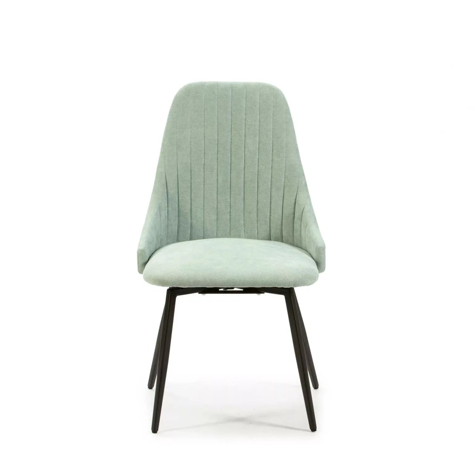 ELMA Chaise Pivotante en Simili Cuirtissu Turquoise