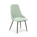 ELMA Chaise Pivotante en Simili Cuirtissu Turquoise