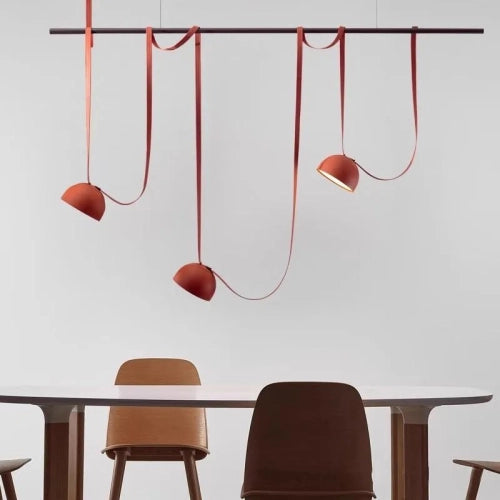 Suspension terracotta créative à trois têtes de style moderne