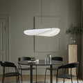 Suspension Blanc Soie Tissu Lustre Rétro