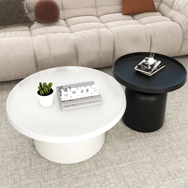 ALEXIS Set de 2 tables basses en métal 75  40 cm