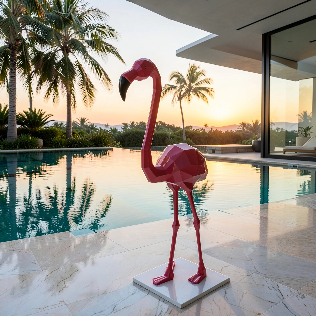 Sculpture Flamant Rose – Intérieur & Extérieur