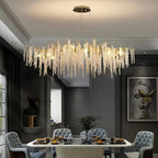 Lustre traditionnel Diams en verre cristallin pour salon marocain