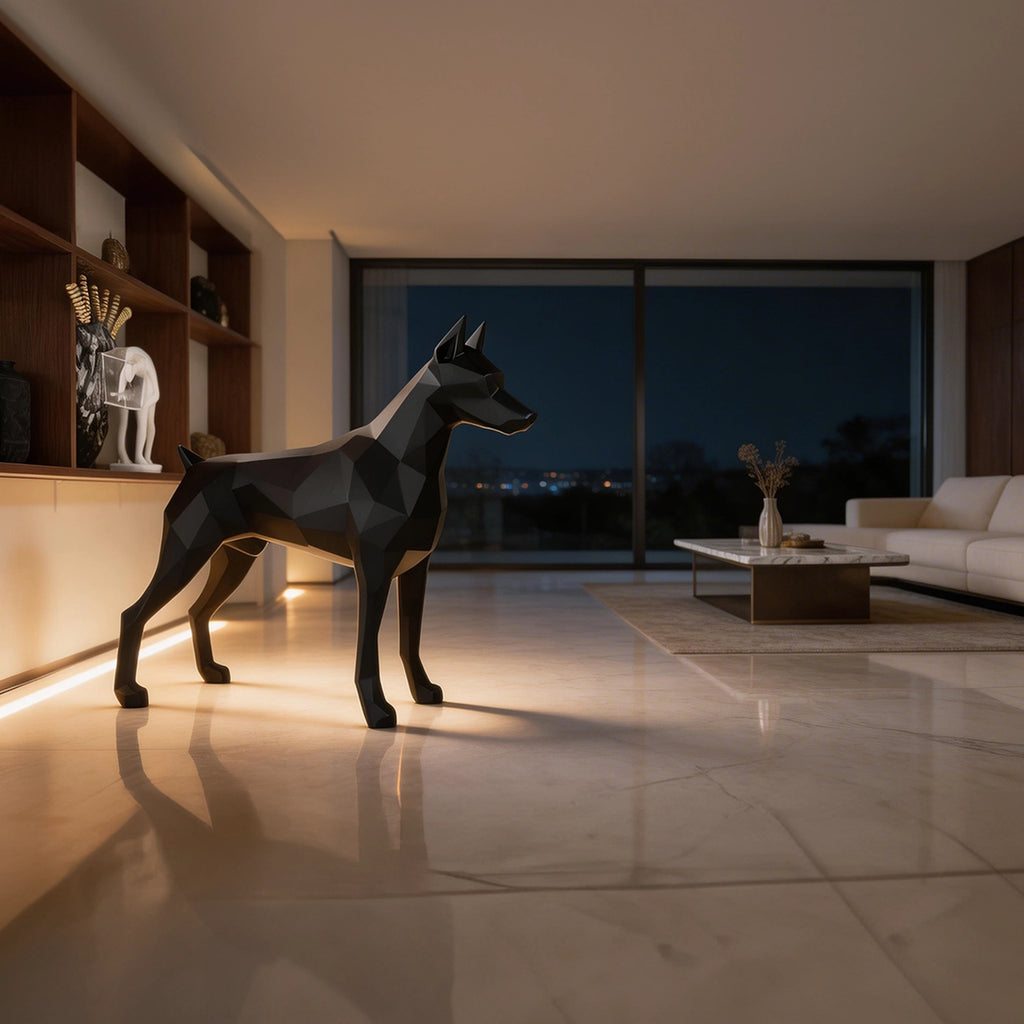 Sculpture Doberman – Élégance, Force & Caractère
