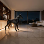 Sculpture Doberman – Élégance, Force & Caractère
