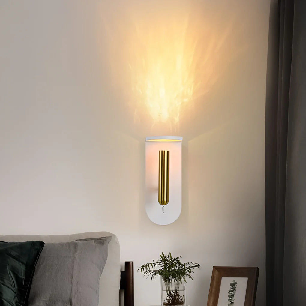 Applique murale nordique LED 3W créative avec effet flamme