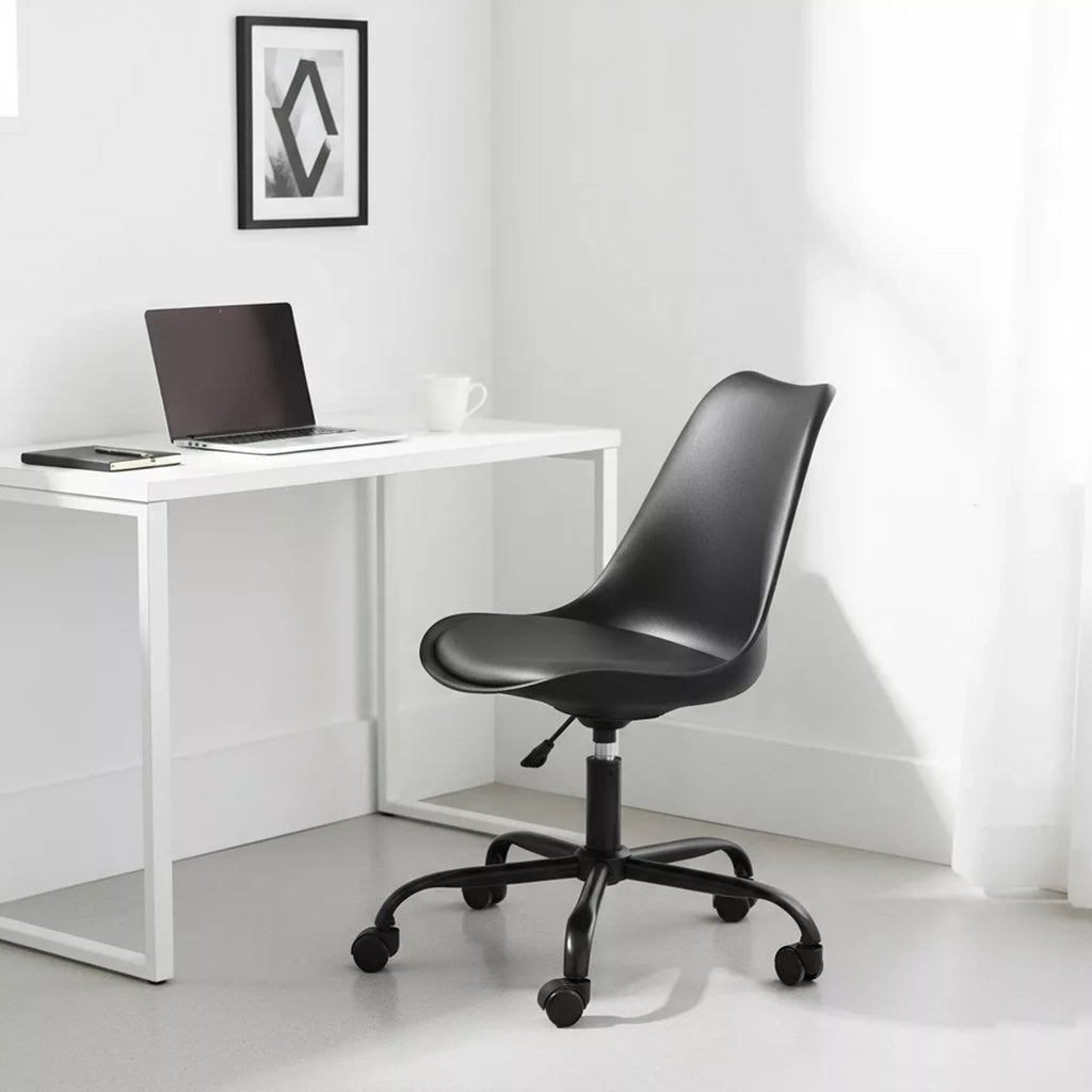 MATTEO Chaise de bureau sur roulette – Noir