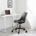 MATTEO Chaise de bureau sur roulette – Noir