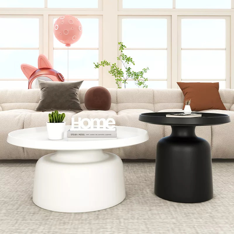 ALEXIS Set de 2 tables basses en métal 75  40 cm