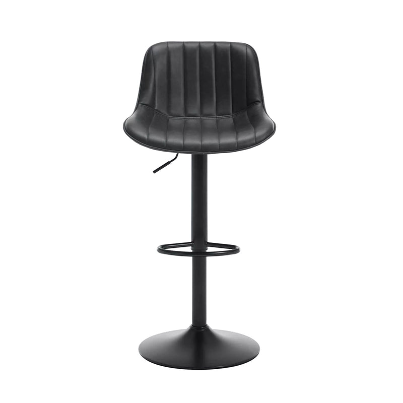ASMA Tabouret de bar réglable – Gris noir