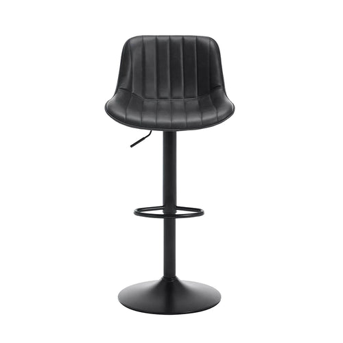 ASMA Tabouret de bar réglable – Gris noir