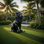 Sculpture Lion de l’Atlas Assis – Intérieur & Extérieur