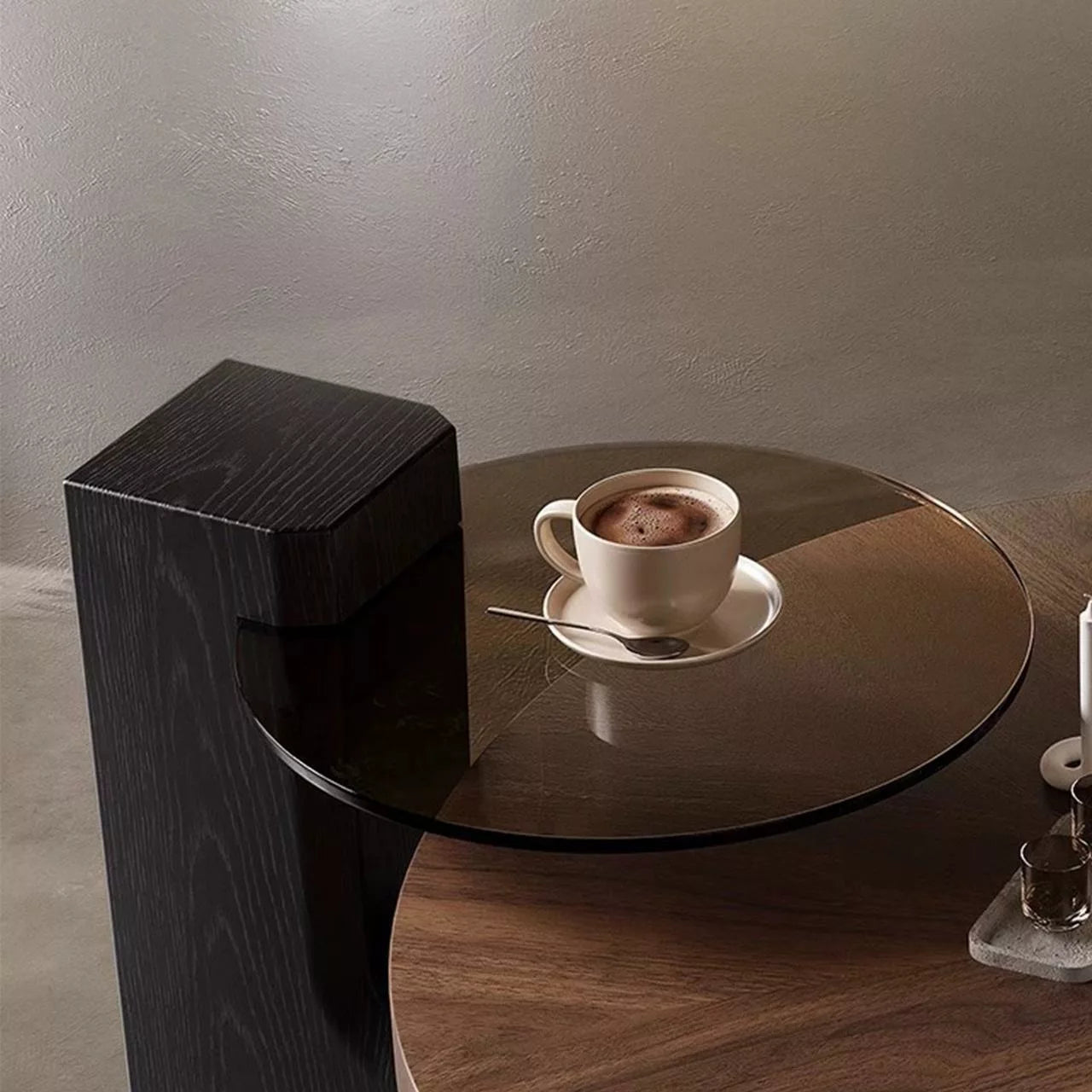 CLAUDIA Table basse en noyer