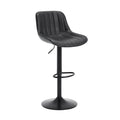 ASMA Tabouret de bar réglable – Gris noir