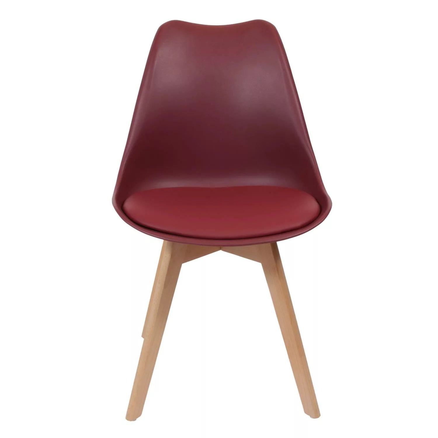 OSLO Chaise style scandinave – Bordeau