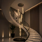 Lustre Cascade Cristal Élysée