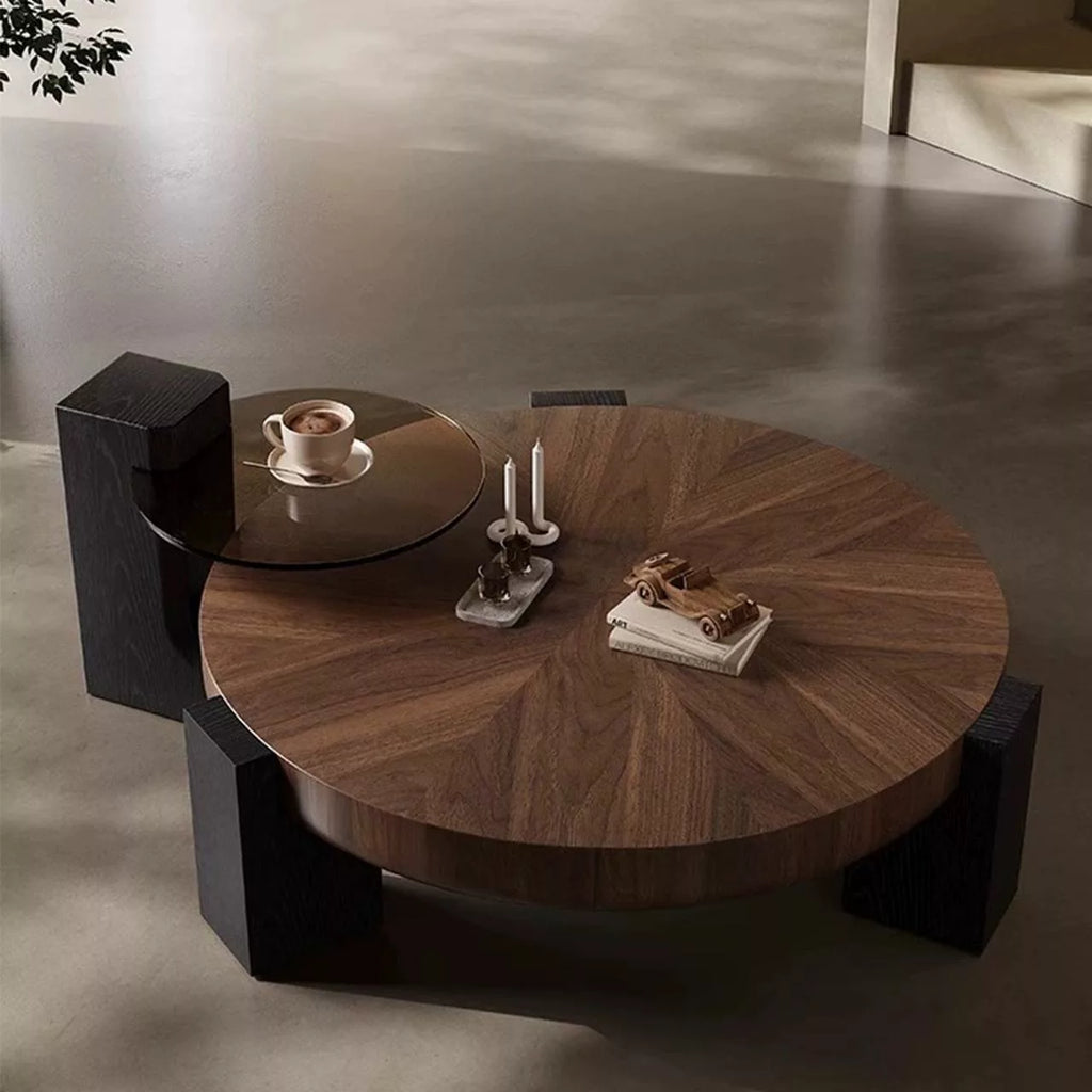 CLAUDIA Table basse en noyer
