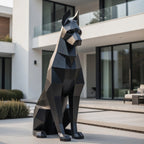 Sculpture Doberman Assis – Intérieur & Extérieur