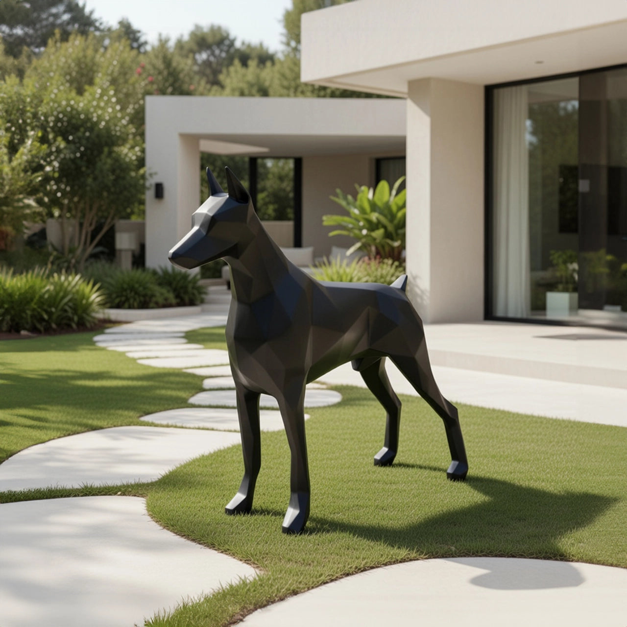 Sculpture Doberman – Élégance, Force & Caractère