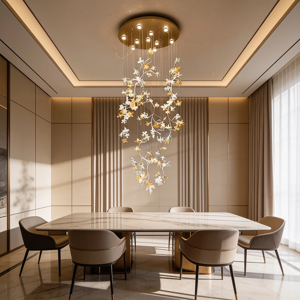 Lustre Cascade Fleur de Lumière