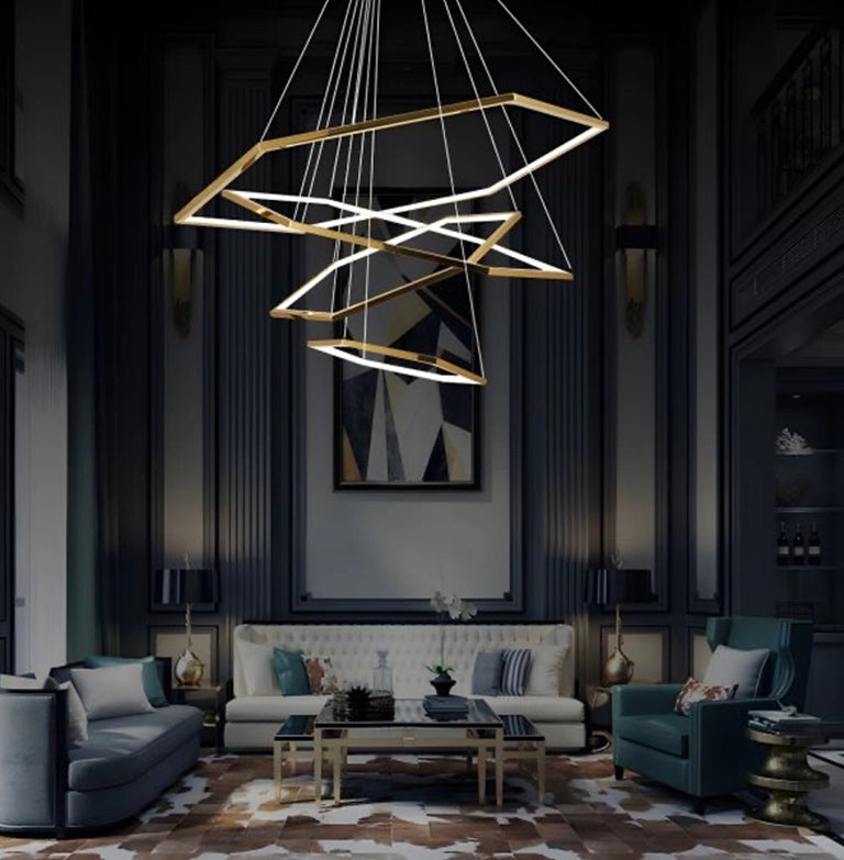 Lustre Géométrique Hexa-Luxe