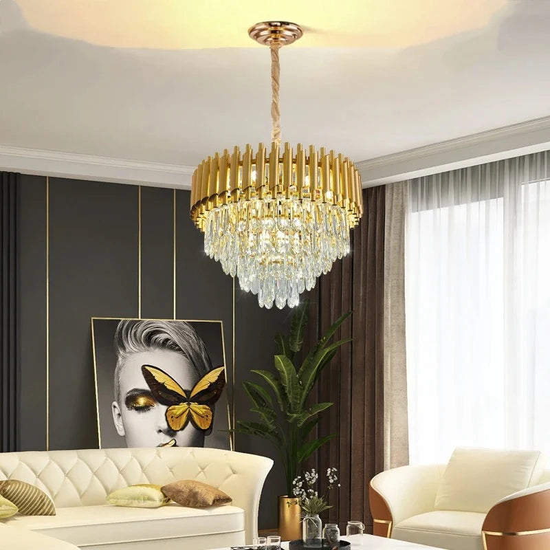 Lustre traditionnel  Cristal (gold)