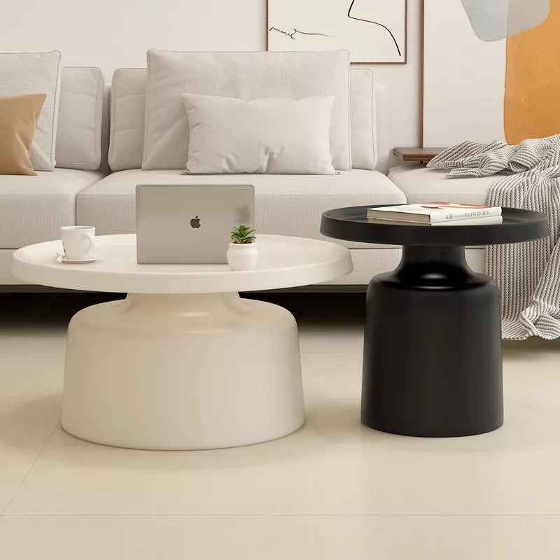 ALEXIS Set de 2 tables basses en métal 75  40 cm