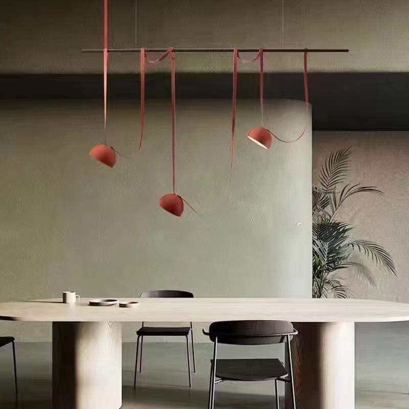 Suspension terracotta créative à trois têtes de style moderne