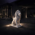 Sculpture Lion de l’Atlas Assis – Intérieur & Extérieur