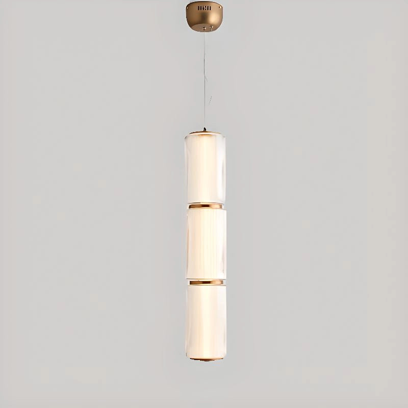 Suspension d’îlot géométrique symétrique en verre