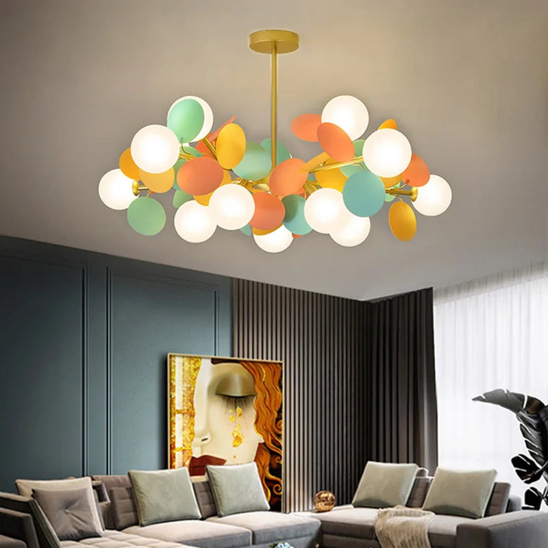 Lustre Fleurs Boule  Luminéa Flore