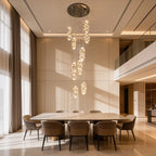Lustre Cascade Cristal Élysée