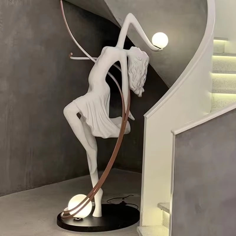 Sculpture Danseuse Lumineuse Abstraite