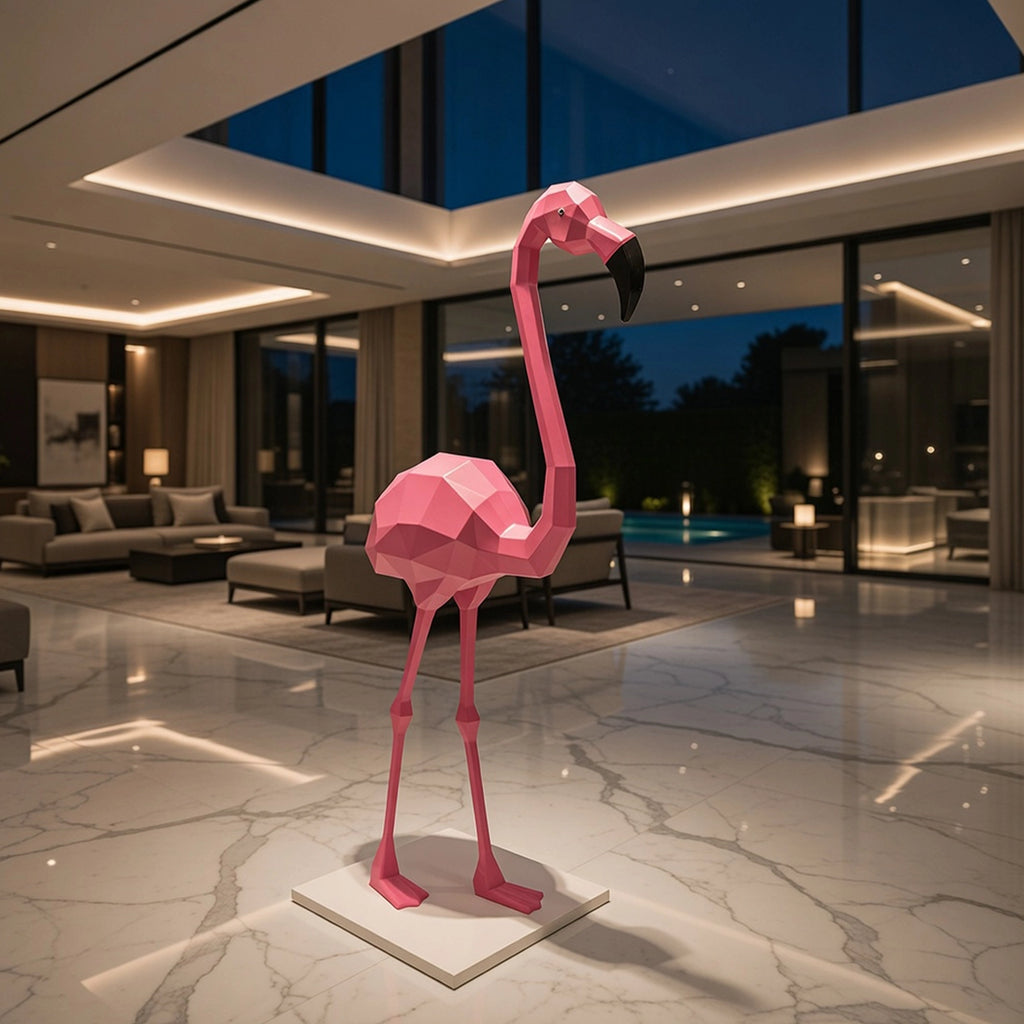 Sculpture Flamant Rose – Intérieur & Extérieur