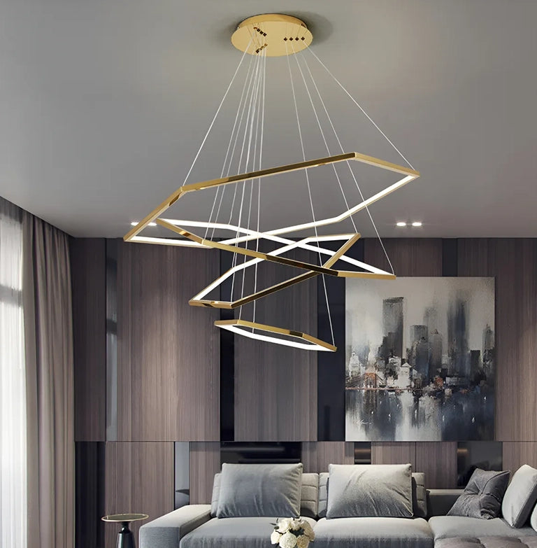 Lustre Géométrique Hexa-Luxe