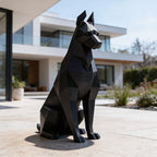 Sculpture Doberman Assis – Intérieur & Extérieur
