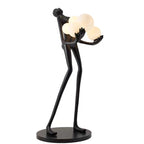 Sculpture Homme aux Six Sphères Lumineuses