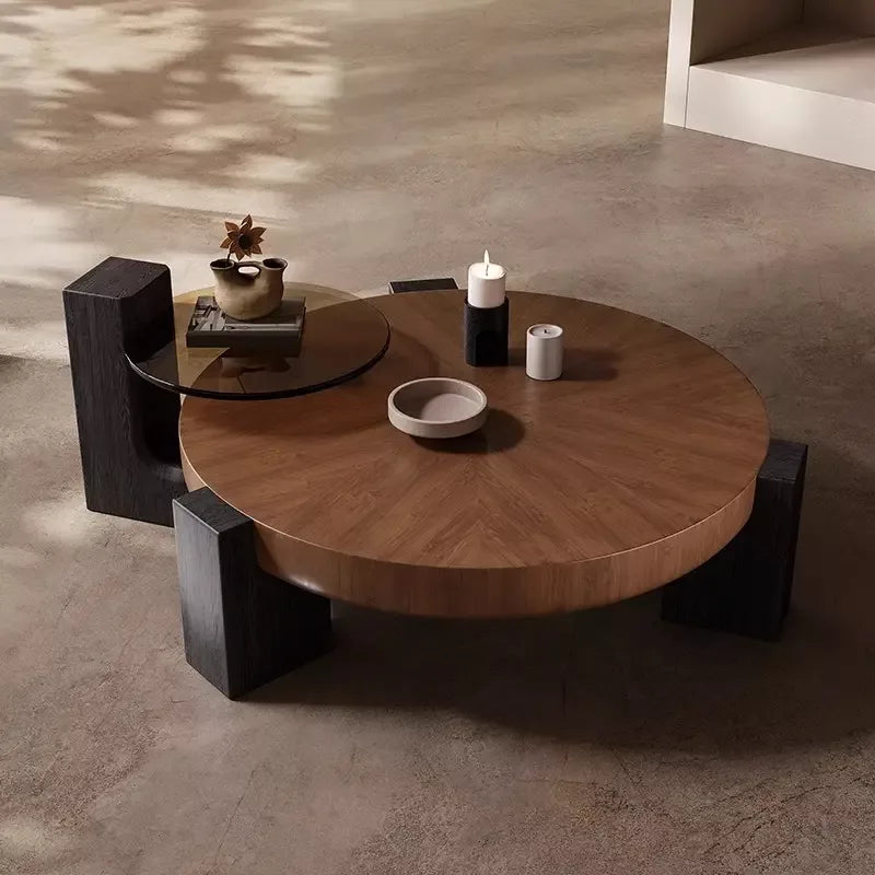 CLAUDIA Table basse en noyer