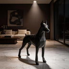Sculpture Doberman – Élégance, Force & Caractère