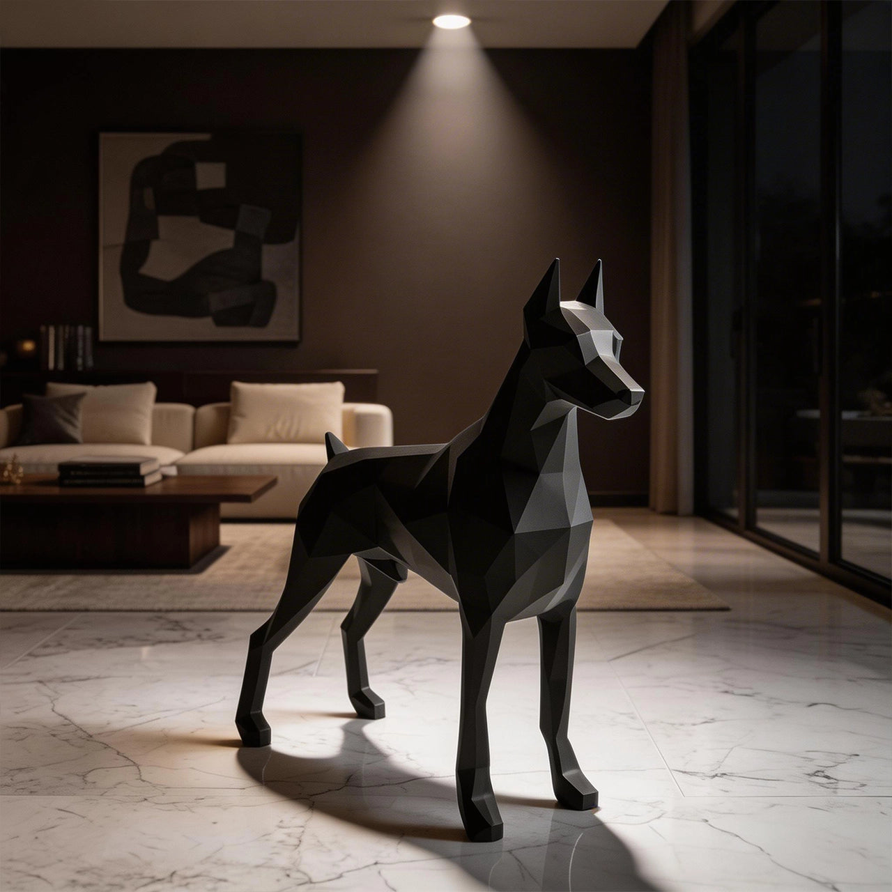 Sculpture Doberman – Élégance, Force & Caractère