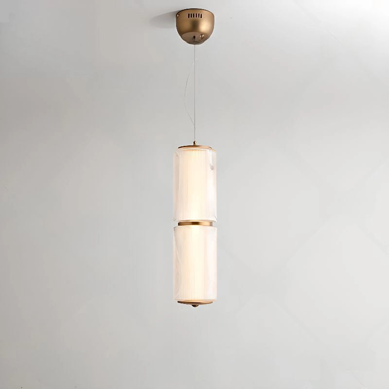 Suspension d’îlot géométrique symétrique en verre