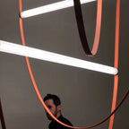lustre vkeid en cuir éclairage décoratif au plafond