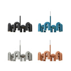 Lustre Cirkus 8 branches au design moderne architectural tubulaire
