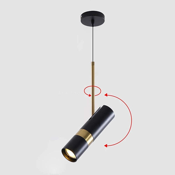 Suspension LED tube long cylindrique 5W