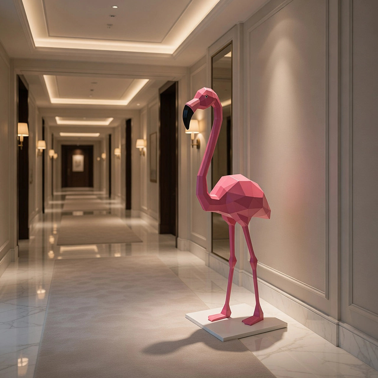 Sculpture Flamant Rose – Intérieur & Extérieur
