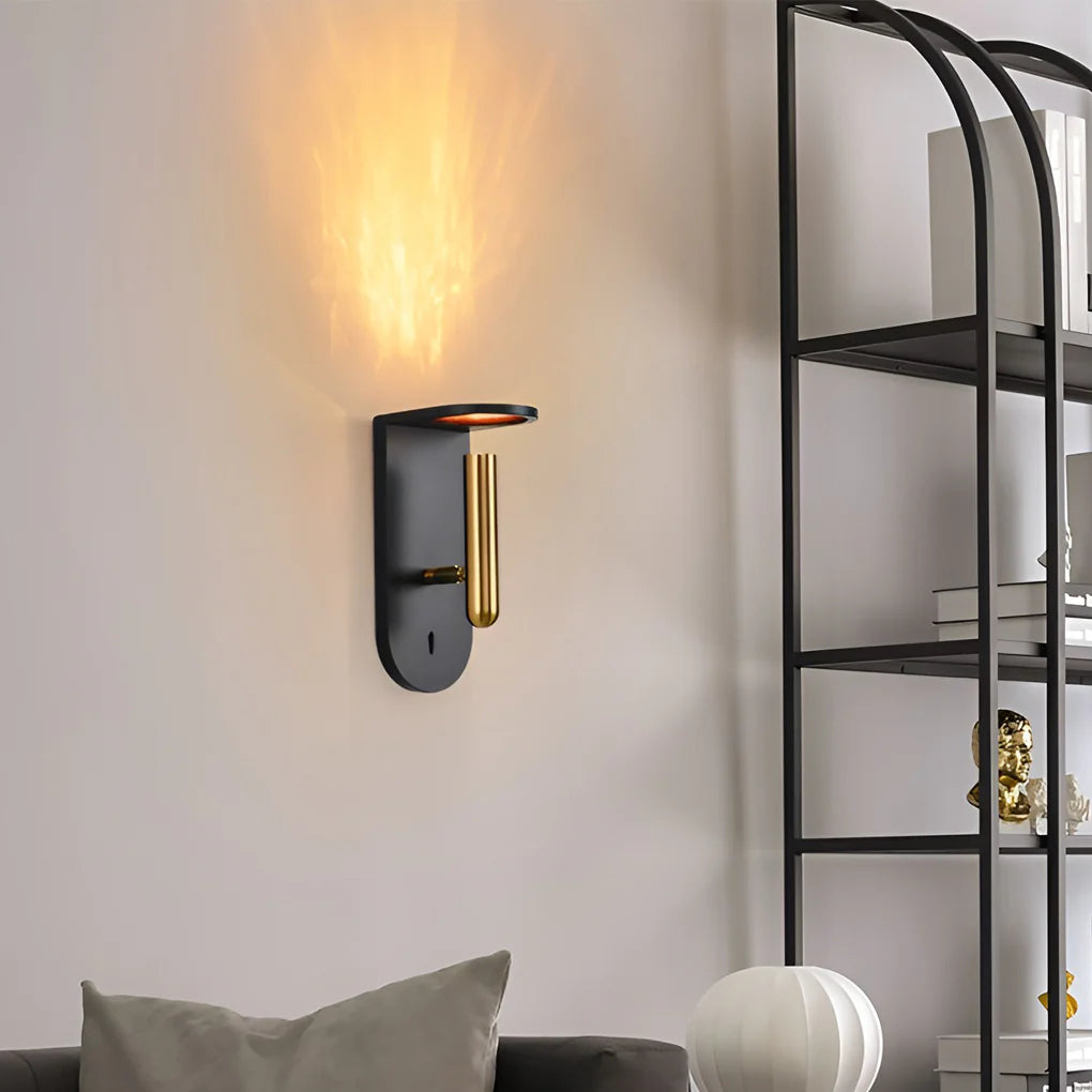 Applique murale nordique LED 3W créative avec effet flamme
