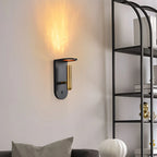 Applique murale nordique LED 3W créative avec effet flamme