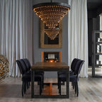 Lustre suspendu Legato en cristal multicouches