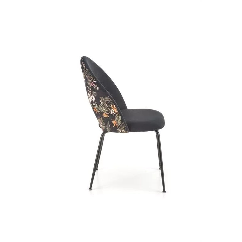 ANNA Chaise de salle à manger fleurie